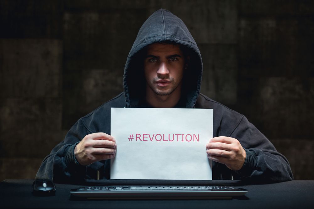 Photo of young hacker and cyber revolution against terrorism-2